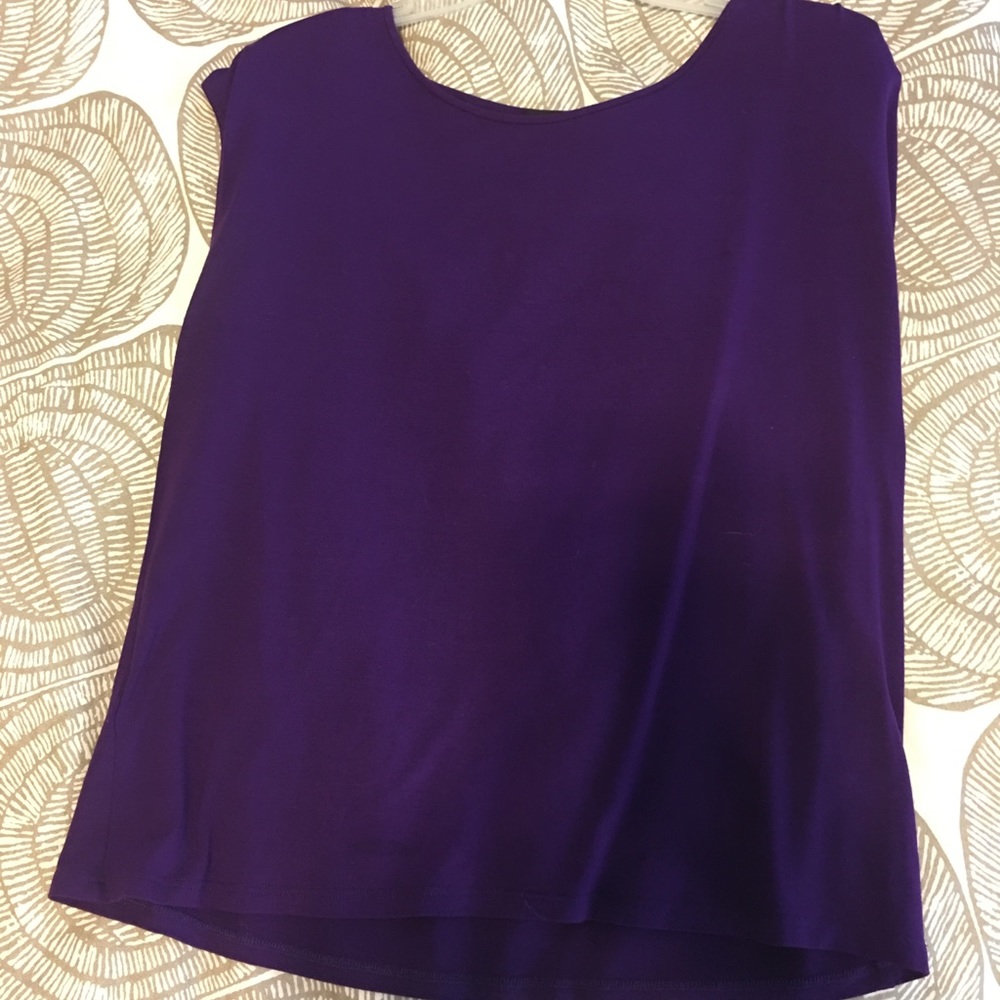 Eileen Fisher purple top